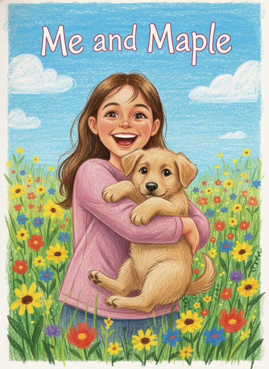 A crayon storybook inspired by the photo